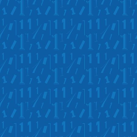 number one seamless pattern blue color background designのイラスト素材