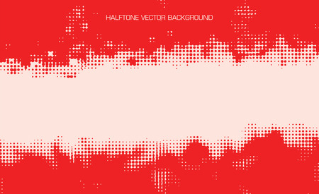 horizontal red color halftone abstract vector backgroundのイラスト素材
