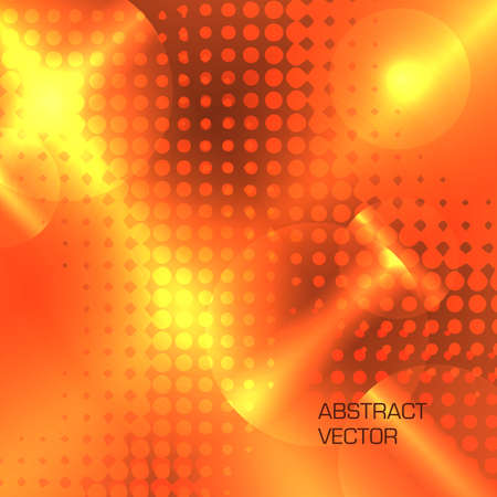 yellow futuristic halftone vector backgroundのイラスト素材