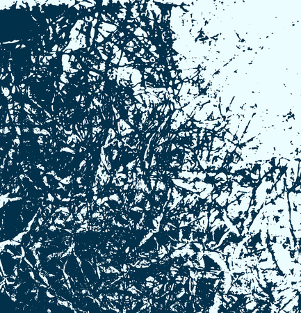Abstract grungy blue texture vector background. Creative decoration template for booklet, banner or brochure. Old style textured pattern illustration.のイラスト素材