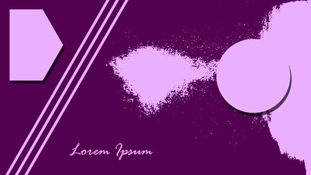 Decorative cover page background. Vector illustration. Presentation template. Brochure horizontal layout. Creative purple grunge pattern.のイラスト素材