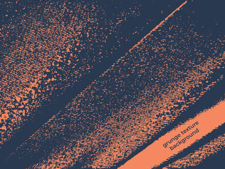 Grunge texture background. Orange dark blue vector illustration grungy patternのイラスト素材