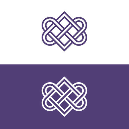 Celtic knot symbol templateのイラスト素材