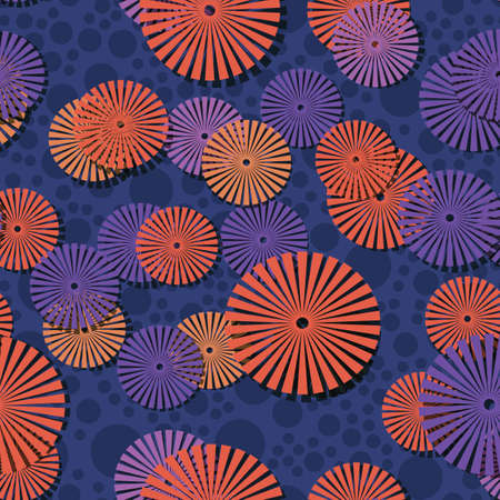 Random circled figures color abstract vector background template