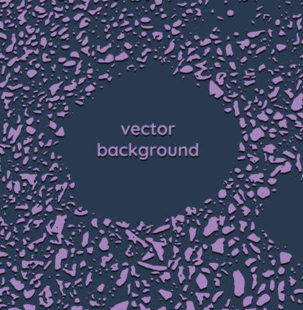 Purple dark grunge texture abstract vector background. Grungy splattered drops template.のイラスト素材