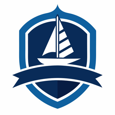 Logo sailing clubのイラスト素材
