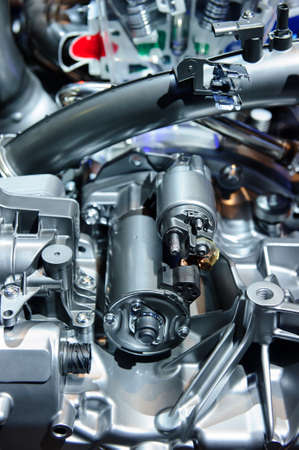 Engine of racing car