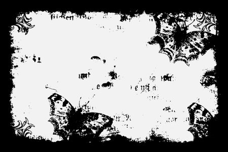 Frame Grunge vector texture isolated on white backgroundのイラスト素材