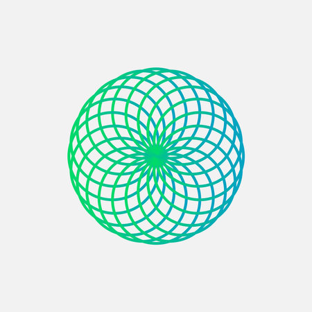 mandala logo element template, suitable for spa, yoga, meditation and spirituality logos with vector eps format.のイラスト素材