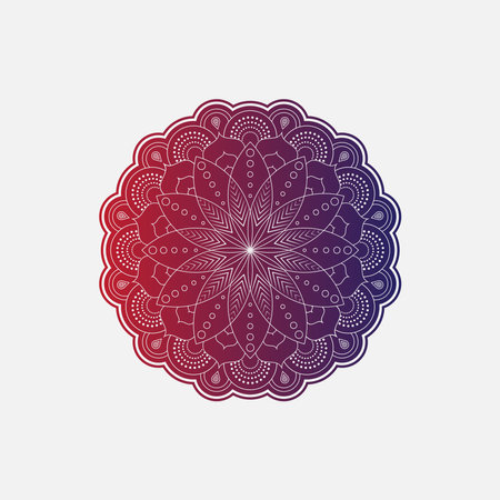 mandala logo element template, suitable for spa, yoga, meditation and spirituality logos with vector eps format.のイラスト素材
