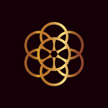 mandala logo element template, suitable for spa, yoga, meditation and spirituality logos with vector eps format.のイラスト素材