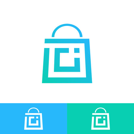 letter abbreviation logo template with a simple style and easy to apply in various media, ector eps formatのイラスト素材