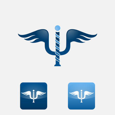 modern logo template pharmacy and medicine, easy to make and suitable for companies with vector eps formatのイラスト素材