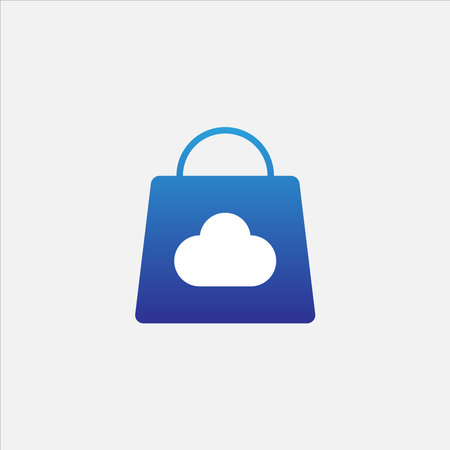Shopping bag icon. Shopping bag icon. Shopping bag icon.のイラスト素材
