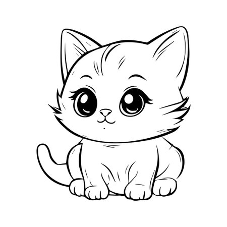 coloring book for children, types of animals in EPS vector format.のイラスト素材