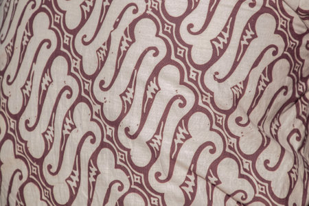 fabric background texture with detailed batik motifs