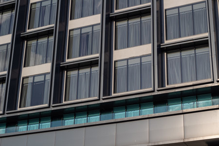 Contemporary High Rise: Geometric Windows and Design