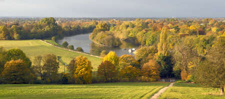 View from Richmond Hill in Autumnの写真素材