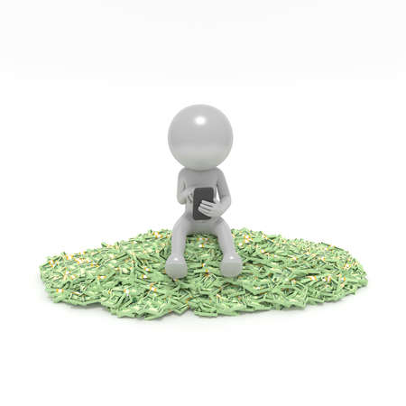 Sometimes it is feasible to think and forget to Reviews another topic That we are sit on plenty of money.の写真素材