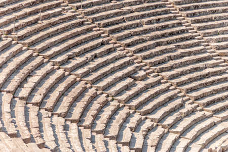 Ancient theater Epidaurus, Argolida, Greece close-upの写真素材
