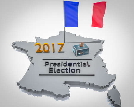 French presidential election in 2017の写真素材