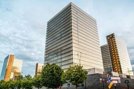 The french national library (BNF Francois Mitterand) in Paris district 12のeditorial素材