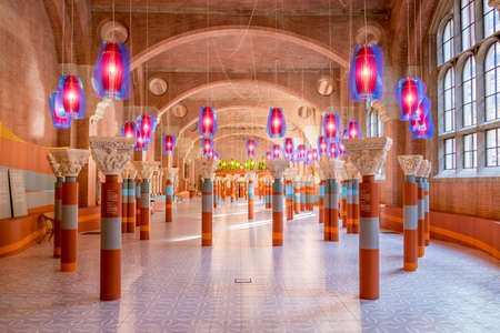 Augustins Cloister Museum, roman scupltures room in Toulouse Franceのeditorial素材