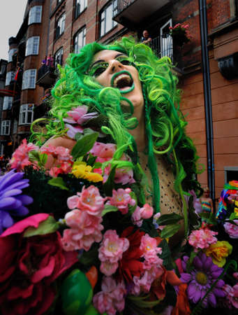 Copenhagen Pride. Gay festival 2012. Miss OTB. Denmarkのeditorial素材