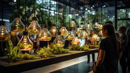 People visit Expo, universal exposition on the theme of food in Milan.の素材