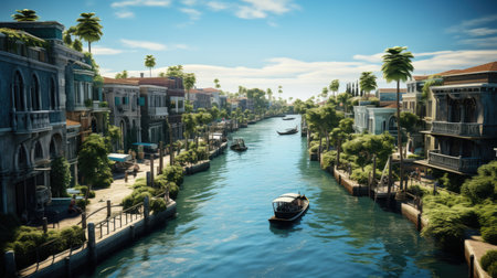 View of the Grand Canal in Venice, Italyの素材