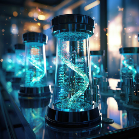 Science laboratory research and development concept.の素材