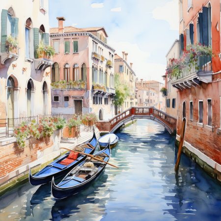 boat in the cityの素材