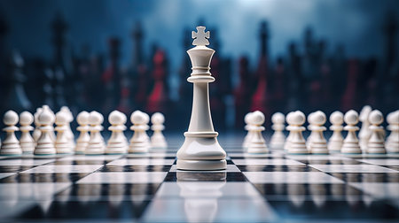 Chess board game concept of business ideas and competition and strategy ideas.の素材