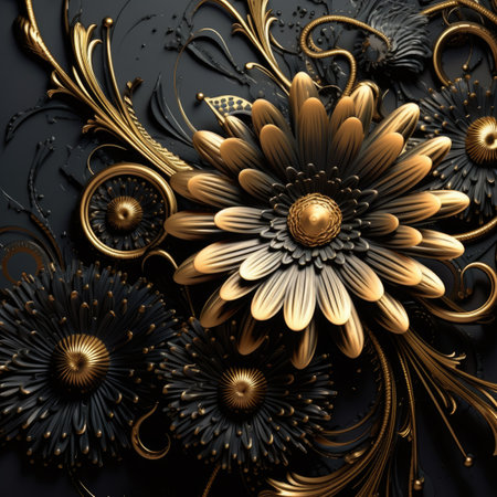 Sacred geometry. Mysterious psychedelic relaxation pattern. Fractal abstract texture.の素材