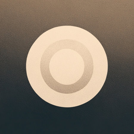 Close-up of a white circle on a black background. Abstract backgroundの素材