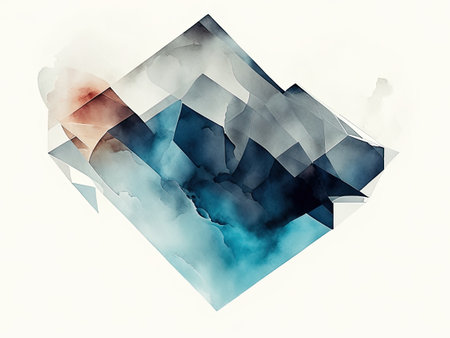 Abstract watercolor background.の素材