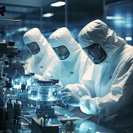 scientists working in the laboratoryの素材