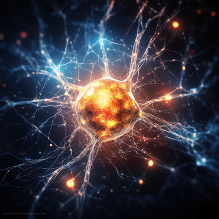 neuron cell in spaceの素材