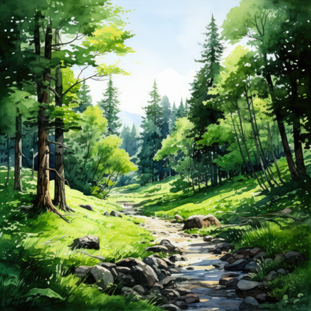 a path in the forest.の素材