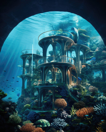 Underwater world.の素材