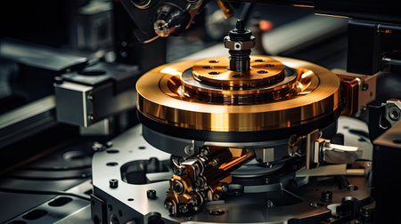 CNC machining center. CNC milling machine. Small depth of field.の素材