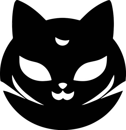 Vector silhouette of catのイラスト素材