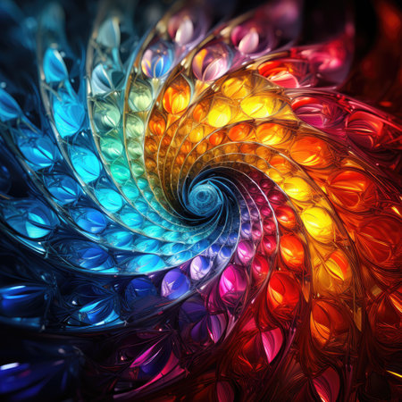 Abstract fractal. Fractal art backgroundの素材