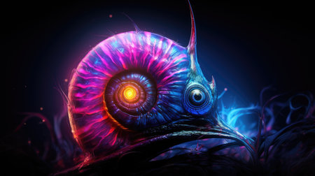 Fractal eye, computer generated abstract backgroundの素材