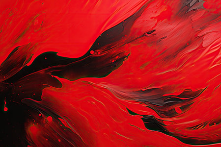 Abstract background of acrylic paints in red and black tones. Close-upの素材