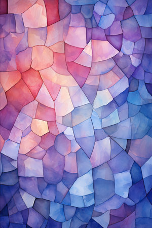 Abstract watercolor background. Blue, pink, purple, blue colors.の素材