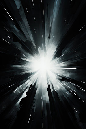 Abstract background with stripes in black and white colors.の素材