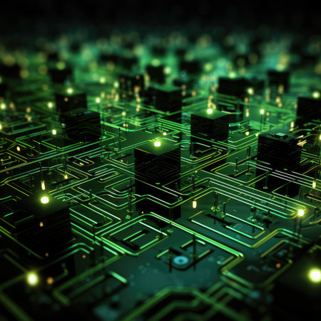 Circuit board. Electronic computer hardware technology.の素材