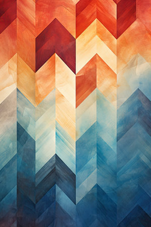 Abstract background with colorful geometric pattern.の素材