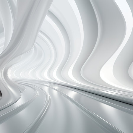 Abstract modern architecture background, empty open space interior.の素材